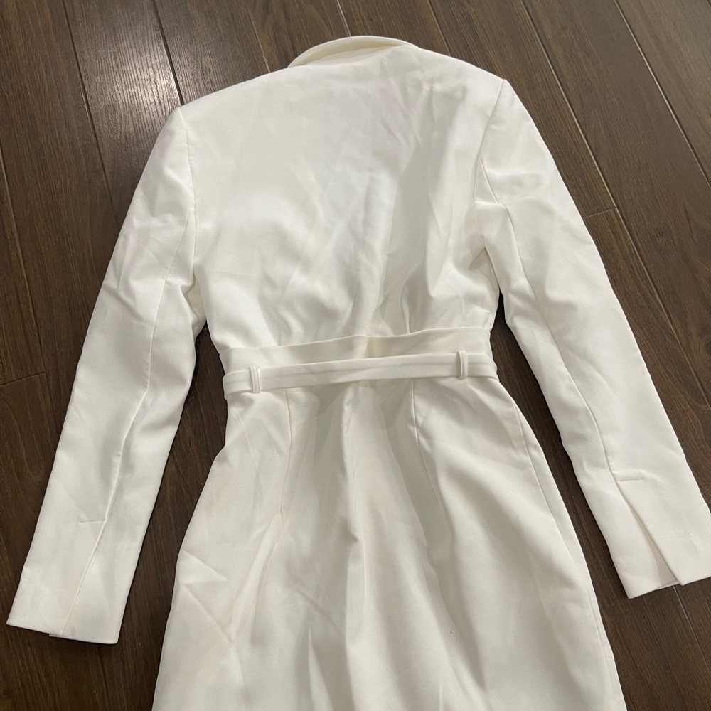 Zara white tapered blazer dress - Picture 9 of 12